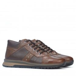 Pantofi casual  barbati 4110 maro+cafe