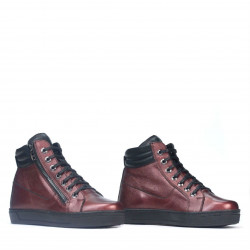 Bordó gyöngyház csizma 3339