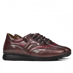 Pantofi sport/casual dama 6005 bordo combinat