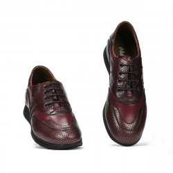 Pantofi sport/casual dama 6005 bordo combinat