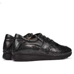 Pantofi sport/casual dama 6005 negru combinat