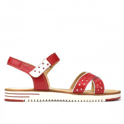 Sandale dama 5061 ginger+alb