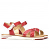 Sandale dama 5061 ginger+alb