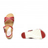 Sandale dama 5061 ginger+alb