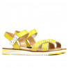 Sandale dama 5061 galben+alb