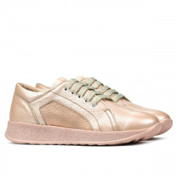 Női sport/casual cipő 6010 gyöngyház púder kombinált