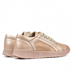 Pantofi sport/casual dama 6010 pudra sidef combinat