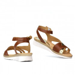 Sandale dama 5060 maro combinat