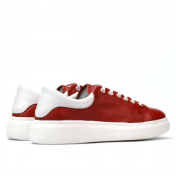 Pantofi sport dama 6008 rosu combinat