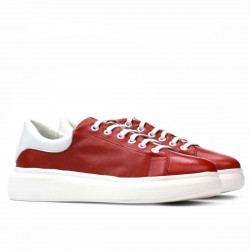 Pantofi sport dama 6008 rosu combinat