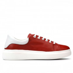 Pantofi sport dama 6008 rosu combinat