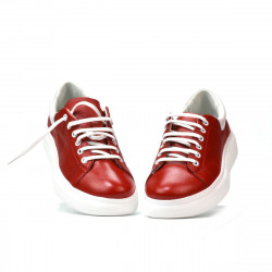Pantofi sport dama 6008 rosu combinat