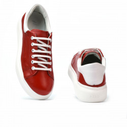 Pantofi sport dama 6008 rosu combinat