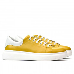 Pantofi sport dama 6008 galben combinat