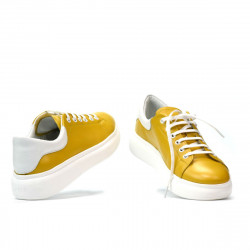 Pantofi sport dama 6008 galben combinat