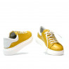 Pantofi sport dama 6008 galben combinat