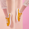 Pantofi sport dama 6008 galben combinat