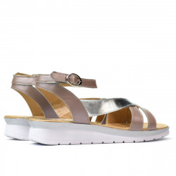 Sandale dama 5060 roz prafuit combinat