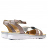 Sandale dama 5060 roz prafuit combinat