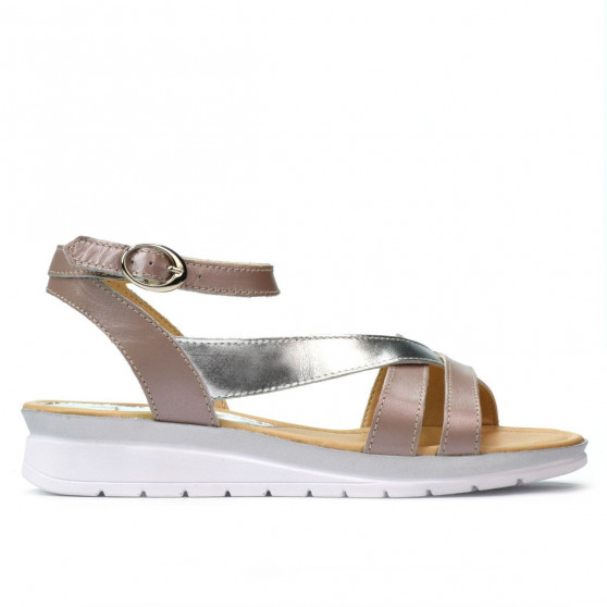 Sandale dama 5060 roz prafuit combinat Sandale dama 5060 roz prafuit combinat