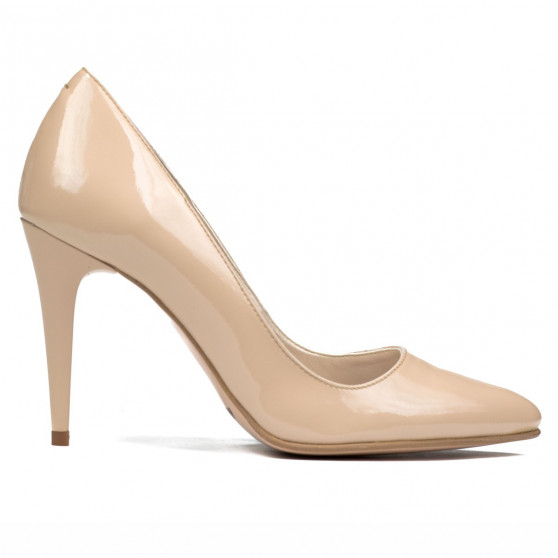 Pantofi eleganti dama 1246 lac bej sidef