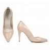 Pantofi eleganti dama 1246 lac bej sidef