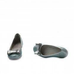 Pantofi copii 174 turcoaz combinat