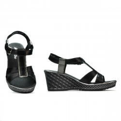 Sandale dama 5065 negru combinat