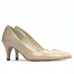Pantofi eleganti dama 1242 lac bej sidef