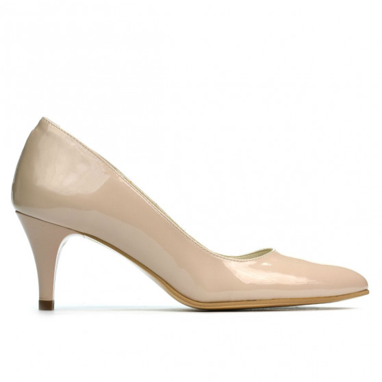 Pantofi eleganti dama 1242 lac bej sidef