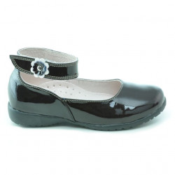 Pantofi copii mici 17c lac cafe