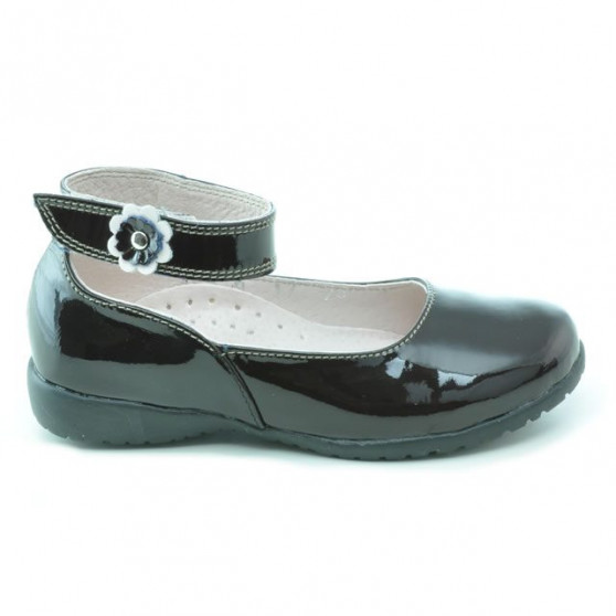 Pantofi copii mici 17c lac cafe Pantofi copii mici 17c lac cafe