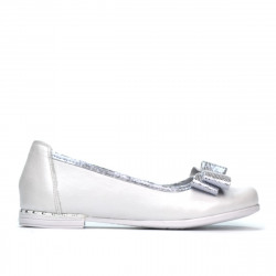 Pantofi copii 174 alb sidef combinat