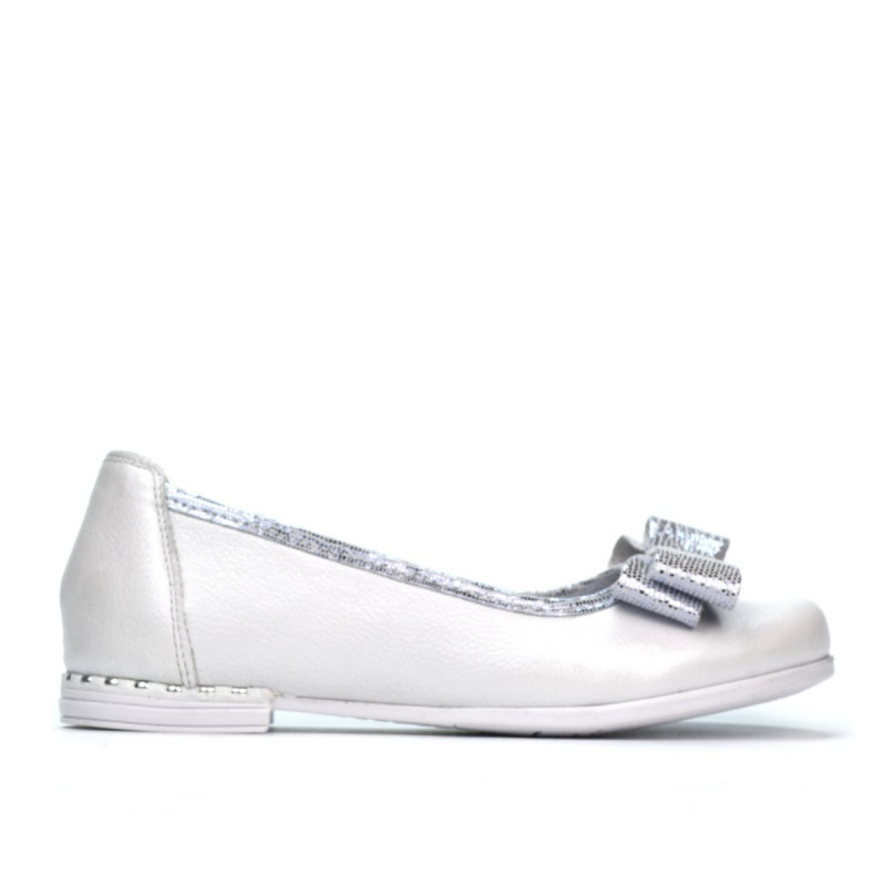 Pantofi copii 174 alb sidef combinat