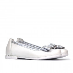 Pantofi copii 174 alb sidef combinat