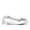 Pantofi copii 174 alb sidef combinat