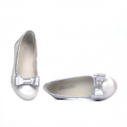 Pantofi copii 174 alb sidef combinat