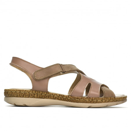 Sandale dama 5062 capucino combinat