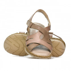 Sandale dama 5062 capucino combinat
