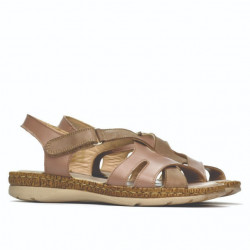 Sandale dama 5062 capucino combinat