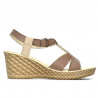 Sandale dama 5065 capucino combinat