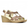 Sandale dama 5065 capucino combinat