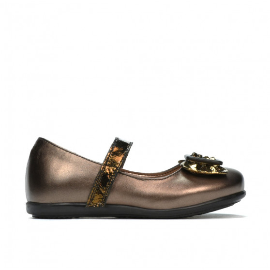 Fiúi cipők 67c barna gyöngyház kombinált