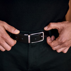 Curea barbati 35b bicolor negru+maro