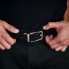 Curea barbati 35b bicolor negru+maro