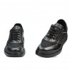 Pantofi casual/sport  barbati 906 negru combinat