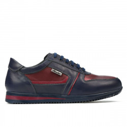 Pantofi sport adolescenti 377 indigo+bordo