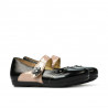 Pantofi copii mici 68c lac negru combinat