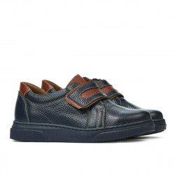 Pantofi copii 2004 indigo+maro
