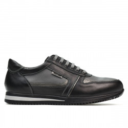 Pantofi adolescenti 377 negru+gri